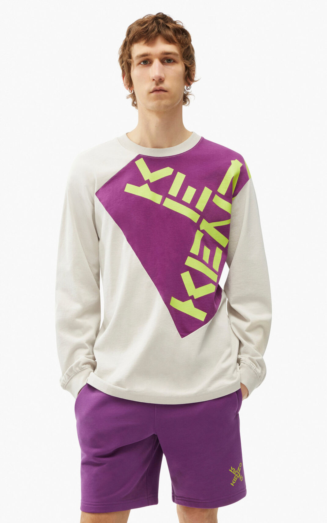 Kenzo Sport Big X Tシャツ メンズ 紫 - XJMBIK670